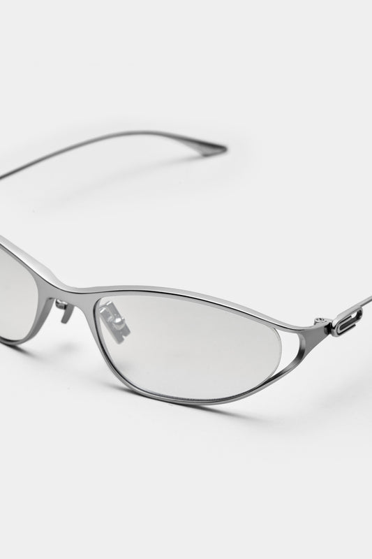 THE PAPER CLIP 01 SUNGLASSES - Silver - Grey
