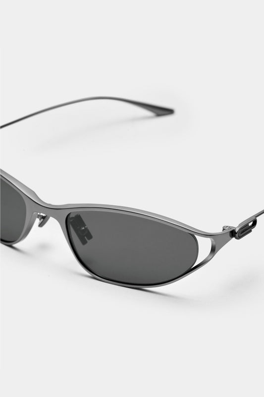 THE PAPER CLIP 01 SUNGLASSES - Gunmetal - Black