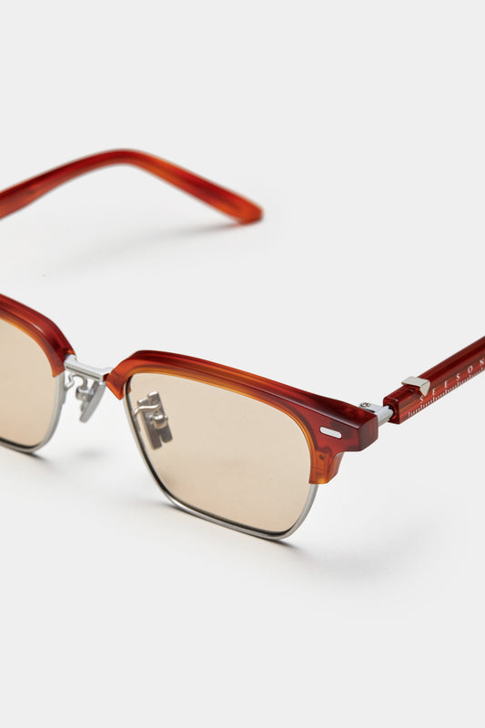 THE RULER 01 SUNGLASSES - Havana - Orange
