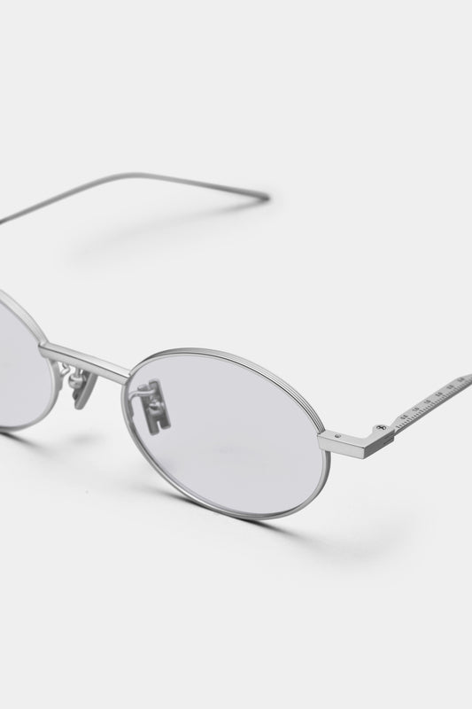 THE RULER 02 SUNGLASSES - Silver - Tinted Blue