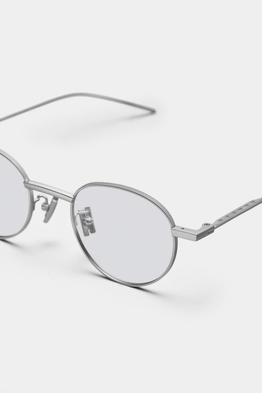 THE RULER 03 SUNGLASSES - Silver - Tinted Blue