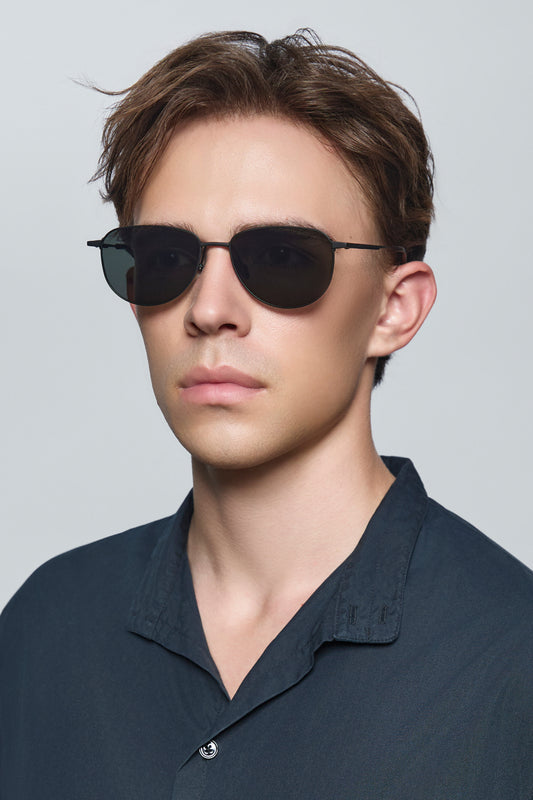 THE VERTEBRA 04 SUNGLASSES - Black Green - Black