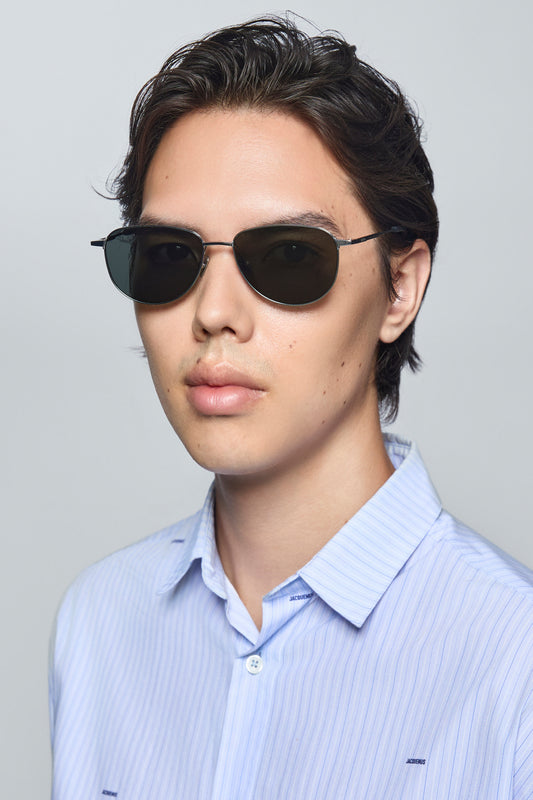 THE VERTEBRA 04 SUNGLASSES - Silver - Black