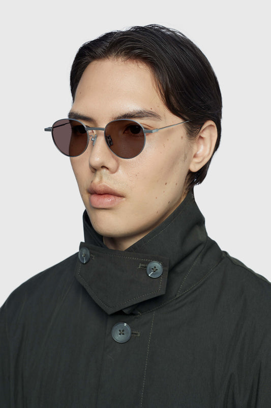 THE RULER 03 SUNGLASSES - Silver - Brown