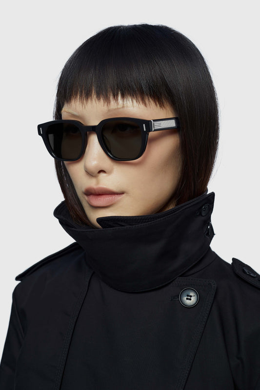 THE PAPER KNIFE 01 SUNGLASSES - Black - Black