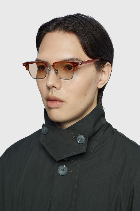 THE RULER 01 SUNGLASSES - Havana - Orange