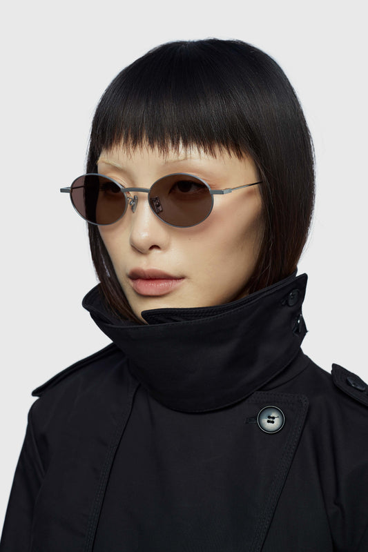 THE RULER 02 SUNGLASSES - Silver - Brown