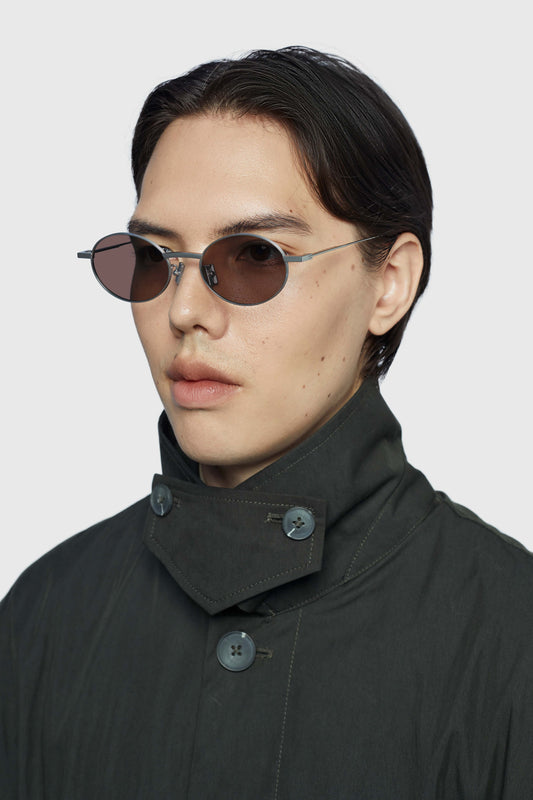 THE RULER 02 SUNGLASSES - Silver - Brown