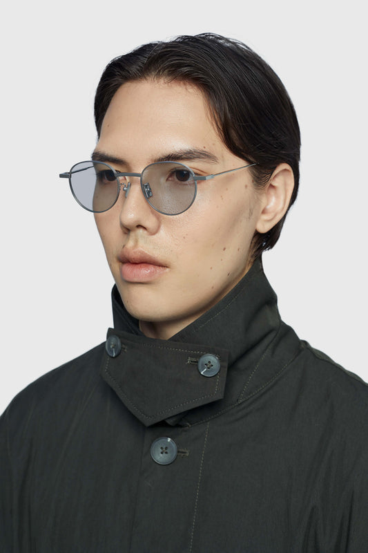 THE RULER 03 SUNGLASSES - Silver - Tinted Blue