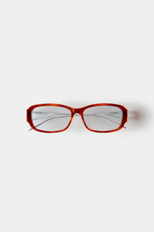 THE SET SQUARE 02 SUNGLASSES - Havana - Tinted Blue
