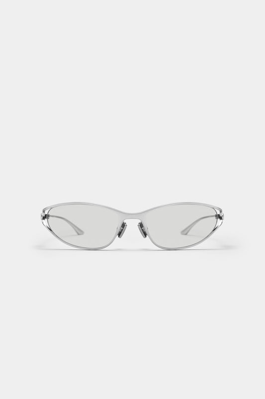 THE PAPER CLIP 01 SUNGLASSES - Silver - Grey
