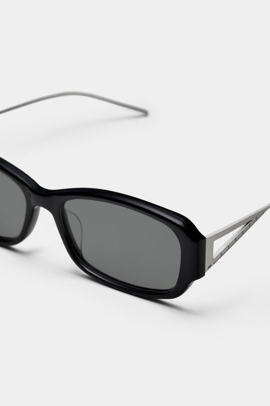 THE SET SQUARE 02 SUNGLASSES - Black - Black