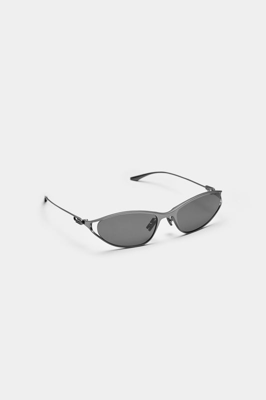 THE PAPER CLIP 01 SUNGLASSES - Gunmetal - Black