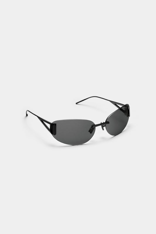 THE SET SQUARE 01 SUNGLASSES - Black - Black