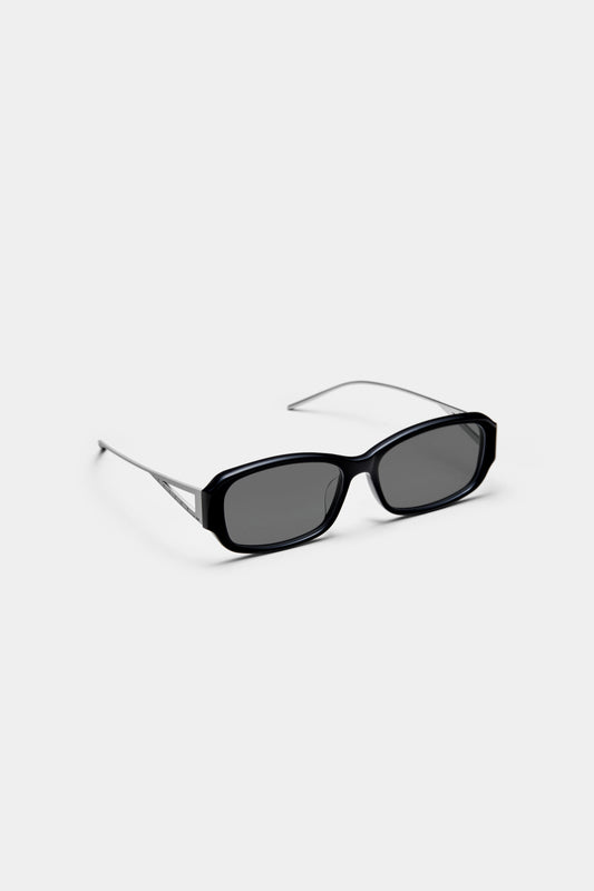 THE SET SQUARE 02 SUNGLASSES - Black - Black