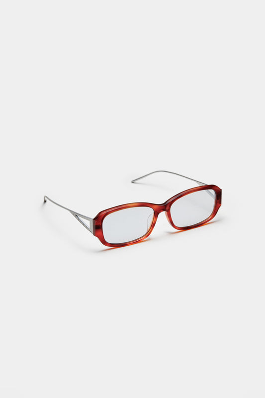 THE SET SQUARE 02 SUNGLASSES - Havana - Tinted Blue