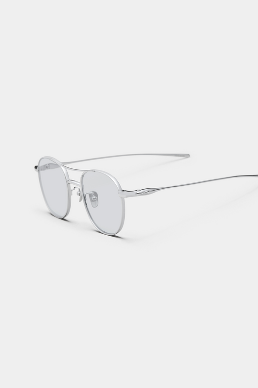 THE ATHLETES 06 SUNGLASSES - Silver - Tinted Blue