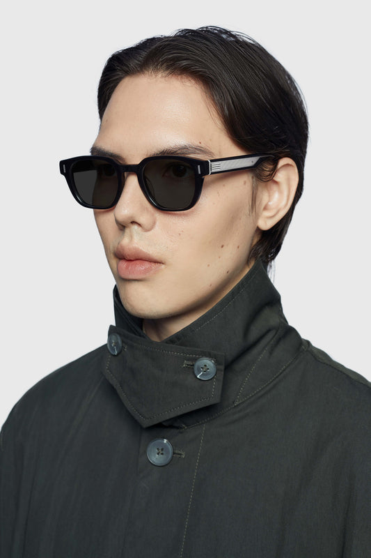 THE PAPER KNIFE 01 SUNGLASSES - Black - Black